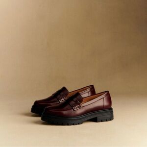 Sezane Classic Loafers - Burgundy